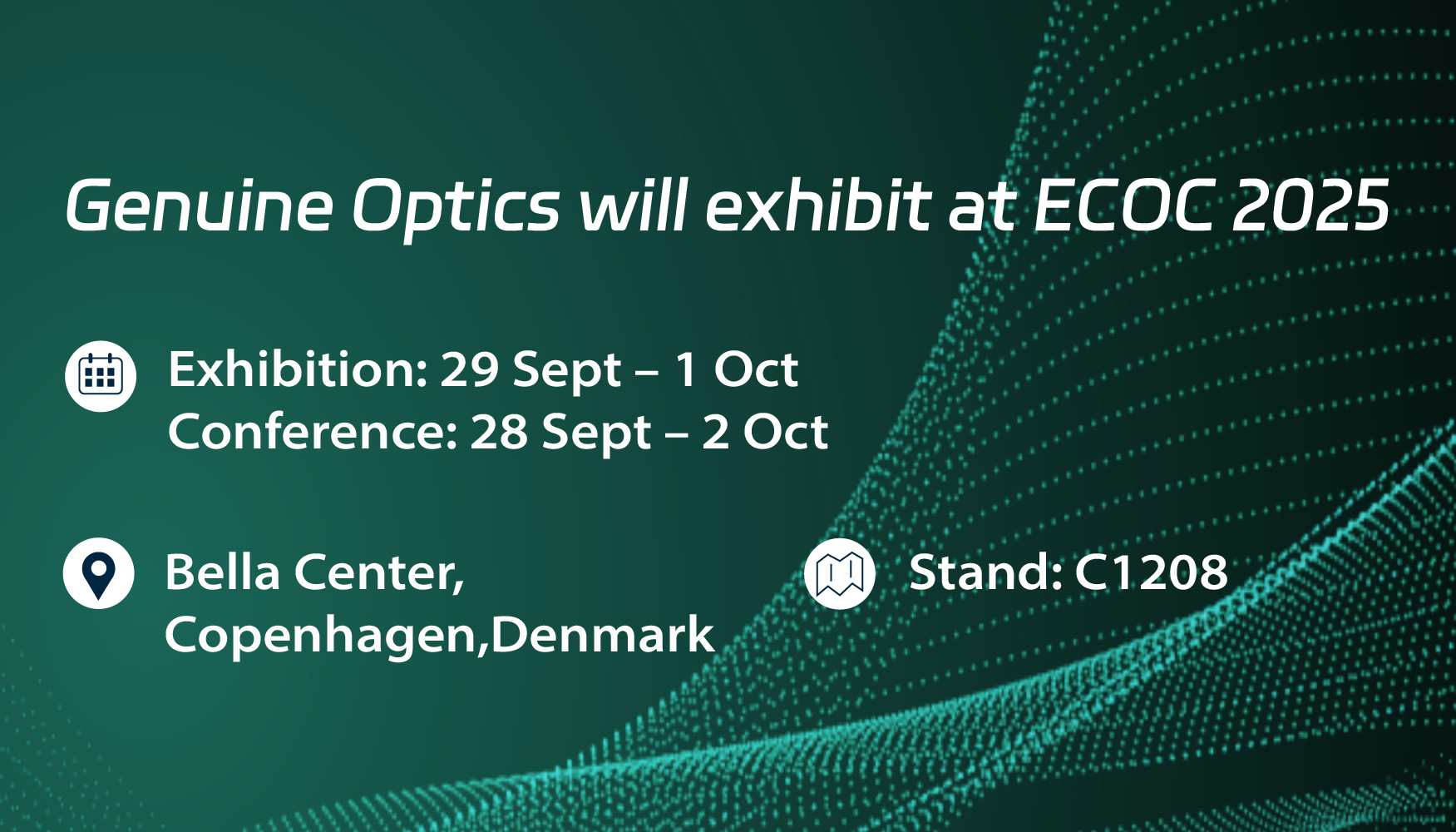 Genuine Optics is about to participate in ECOC 2025